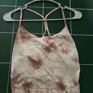 PINK Victoria's Secret Brown Backless Crop Camisole